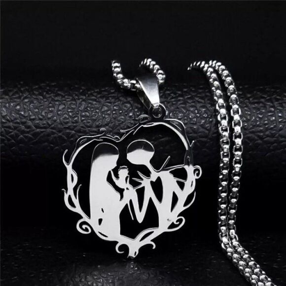 𝅺NIGHTMARE Before Christmas Stainless Steel Necklace - Picture 1 of 6